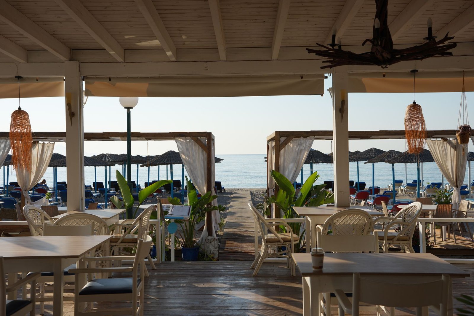 The terrace, looking out