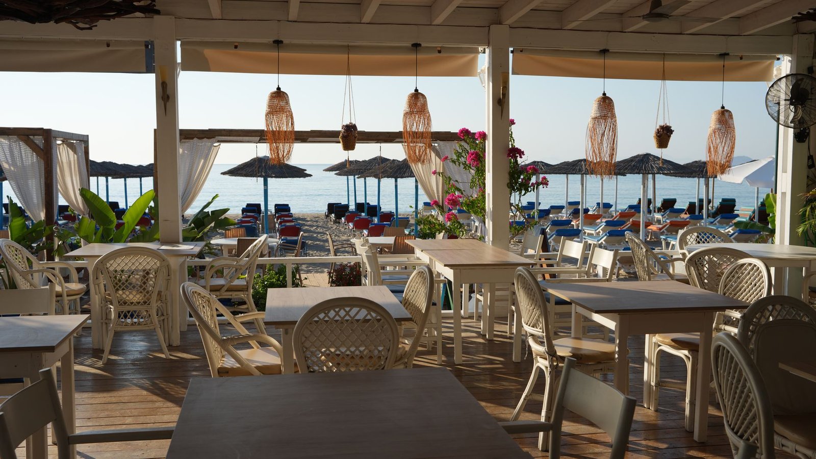 The covered terrace